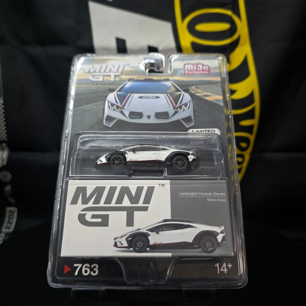 Mini GT 1/64 Lamborghini Huracan Sterrato Bianco Asopo #763 MiJo